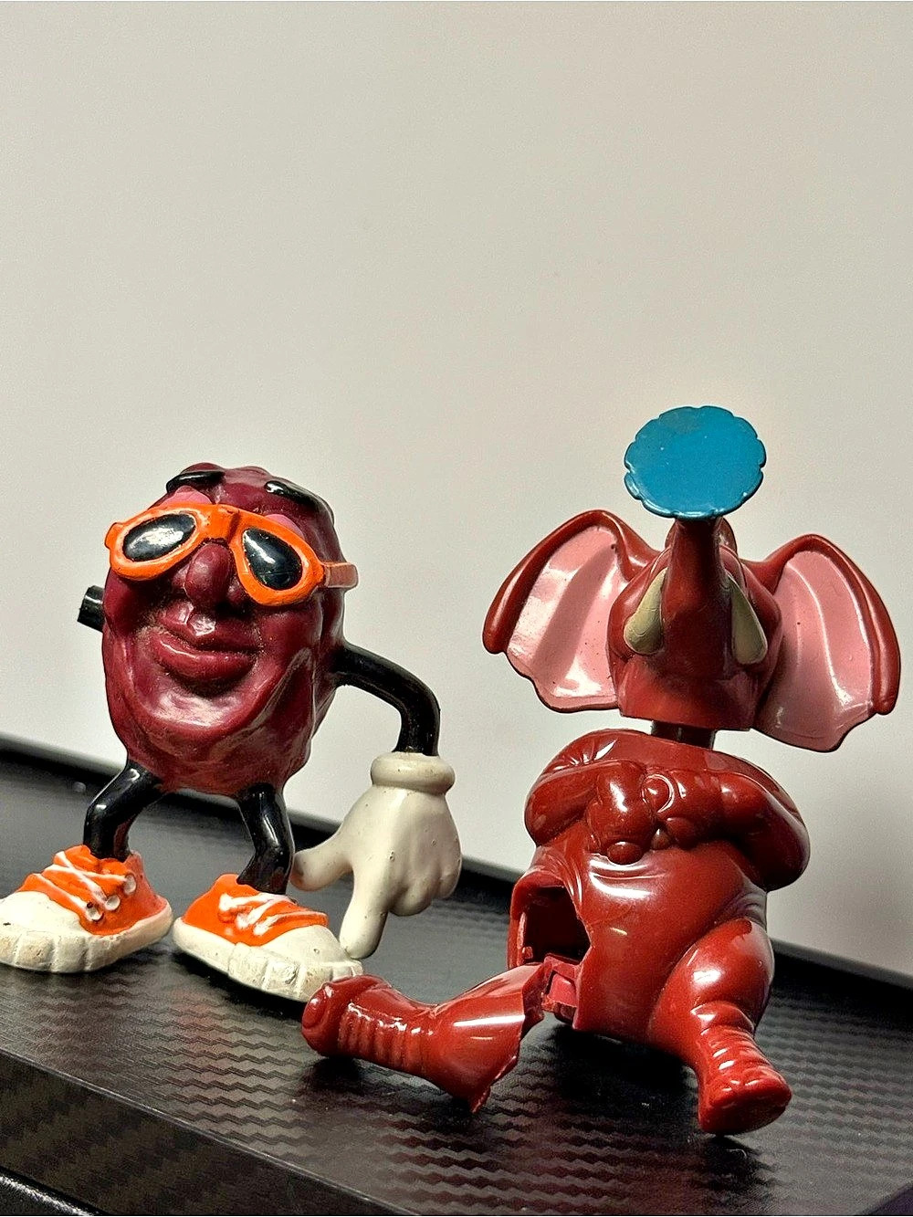 Vintage California Raisins & Disney Tantor Figure Lot 2pc
